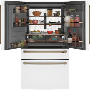 Café™ ENERGY STAR® 27.8 Cu. Ft. 4-Door French-Door Refrigerator Matte White - CVE28DP4NW2