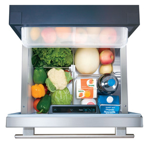 Haier réfrigérateur à double tiroir de 5,4 pi3 en acier inoxydable, DD410RS