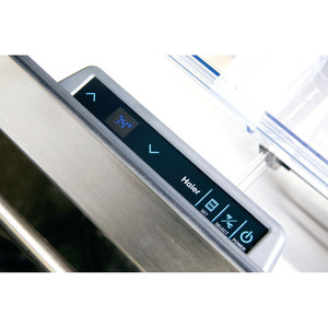 Haier réfrigérateur à double tiroir de 5,4 pi3 en acier inoxydable, DD410RS