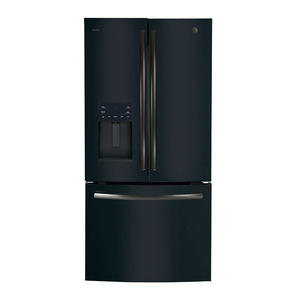 GE Profile™ Energy Star® 17.5 Cu. Ft. French-Door Refrigerator Black Slate - PYE18HEMKDS