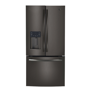 GE Profile™ Energy Star® 23.5 Cu. Ft. French-Door Refrigerator Black Stainless Steel - PFE24HBMKTS