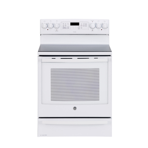 GE Profile Cuisinière a convection véritable électrique 30 po Blanc - PCB985DK1WW