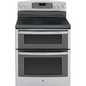 Cuisinière électrique non encastrée GE de 30 po avec tiroir de rangement, blanc - JCBP240DM1WW