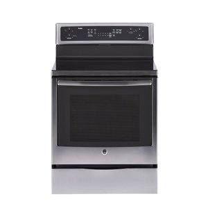 GE Profile Cuisinière à convection véritable électrique 30 po Acier Inoxydable PCB980SJ4S