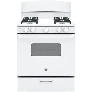GE Cuisinière à gaz 30 po Blanc - JCGBS10DEK1WW