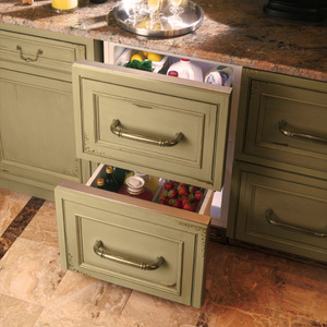 Monogram Module de réfrigération à deux tiroirs Panneau prête ZIDI240HII