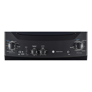 Centre de buanderie Spacemaker GE de 27 po avec laveuse et sécheuse électriques, gris de zinc - GUD37ESMMDG