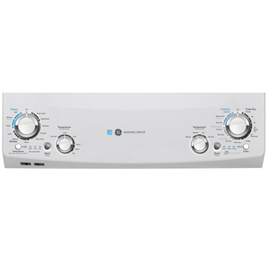 Centre de buanderie Spacemaker® GE, laveuse de 3,9 pi³ (DOE) et sécheuse électrique de 5,9 pi³, blanc - GUD27EEMNWW
