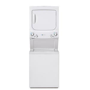GE Unitized Spacemaker® 3.9 DOE cu. ft. Capacity Washer and 5.9 cu. ft. Capcity Electric Dryer White - GUD27EEMNWW