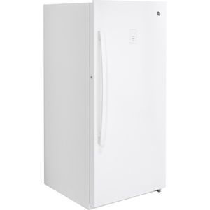 GE 14.1 Cu. Ft. Frost Free Upright Freezer White FUF14DLRWW
