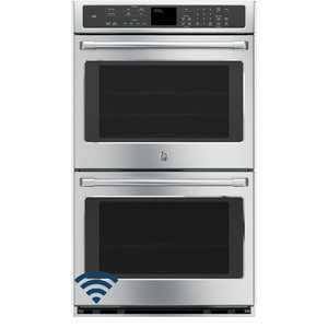GE Café 30" Electric True European Convection Double Wall Oven Stainless Steel CT9550SHSS