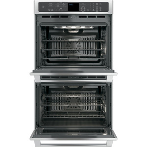 Four encastré double électrique à convection européenne véritable GE Café de 30 po, acier inoxydable, CT9550SHSS
