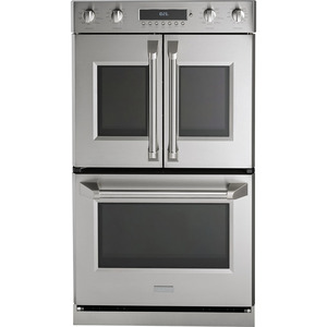 Monogram 30" French Door Professional Double Electric Wall Oven with Convection, Stainless Steel - ZET2FLSS