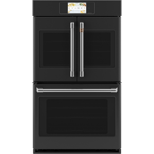 Café™ 30" Built-In French-Door Double Convection Wall Oven Matte Black - CTD90FP3ND1