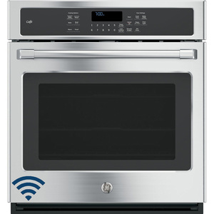 Four encastré simple électrique à convection GE Café de 27 po, acier inoxydable, CK7000SHSS