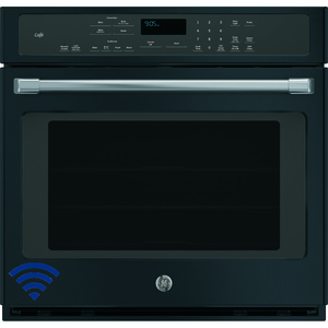 GE Café 30" Electric Convection Single Wall Oven Black Slate CT9050EKDS