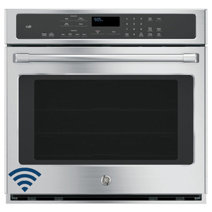 Four encastré simple électrique à convection GE Café de 30 po, acier inoxydable, CT9050SHSS