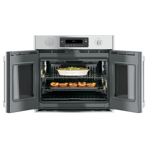 Four encastré simple à convection professionnel GE Café, 30 po avec porte à deux battants, acier inoxydable, CT9070SHSS
