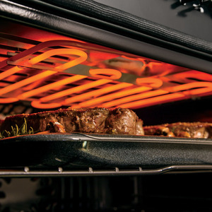 Four encastré simple électrique à convection GE Profile de 30 po, blanc, PT7050DFWW