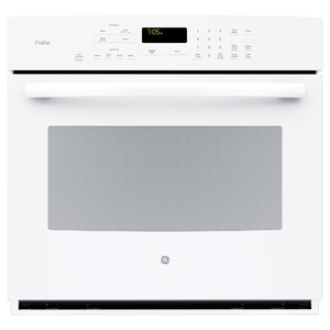 GE Profile 30" Electric Convection Single Wall Oven White PT7050DFWW