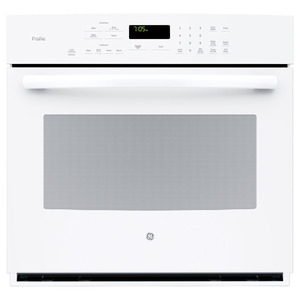 Four encastré simple électrique à convection GE Profile de 30 po, blanc, PT7050DFWW