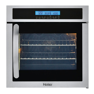 Haier 24" Electric Manual True Convection Single Wall Oven Stainless Steel HCW225RAES