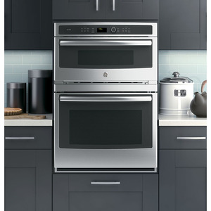GE Profile 6.7 Cu. Ft. Built-In Combination Convection Microwave/Convection Wall Oven Stainless Steel - PT7800SHSS