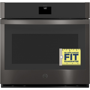 Four simple encastré à convection GE de 30 po, acier inoxydable noir - JTS5000BNTS