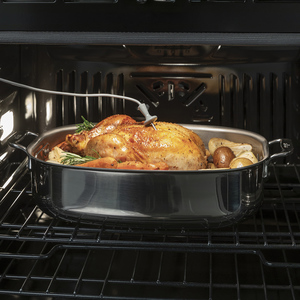 Four simple encastré à convection GE de 30 po, acier inoxydable noir - JTS5000BNTS