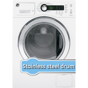 GE Energy Star Laveuse compact  de 2.6 pi. cu. Blanc WCVH4800KWW