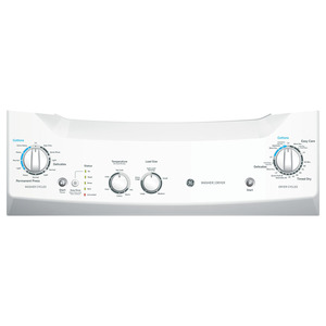 entre de buanderie Spacemaker GE de 27 po avec laveuse et sécheuse électriques, blanc - GUD27ESMJ0WW