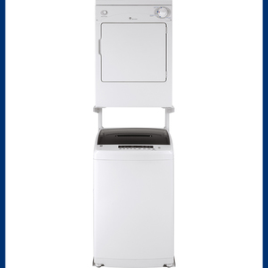Laveuse portative compacte GE® de 3,3 pi³ (CEI) avec panier en acier inoxydable blanc - GNW128PSMWW