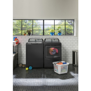 Laveuse à chargement par le dessus GE homologuée Energy Star de 5,8 pi³, gris de zinc, GTW750CPLDG