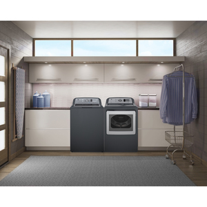 Laveuse à chargement par le dessus GE homologuée Energy Star de 5,3 pi3 gris de zinc - GTW680BMMDG