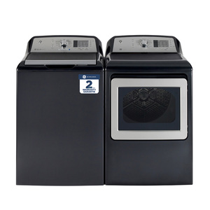 Laveuse à chargement par le dessus GE homologuée Energy Star de 5,3 pi3 gris de zinc - GTW680BMMDG