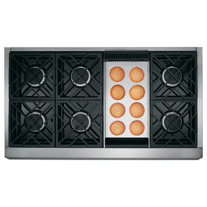 Monogram Table de cuisson à gaz de 48 po Acier Inoxydable - ZGU486NDP6SS